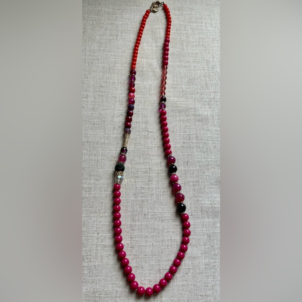 Sequin Long Beaded Necklace